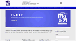 Desktop Screenshot of ggandggarbage.com